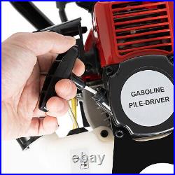2 Stroke Gas Power T Post Driver Heavy-Duty Farm Gasoline Pile Driver Hammer