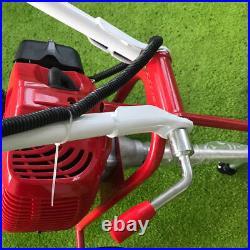 43 cc Gas Power Hand Held Sweeper Broom Cleaning Driveway Turf Grass Walk Behind