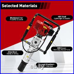 52CC 2.3HP Gas Powered Post Driver Fence Pile Driver T-Post Push Gasoline Engine