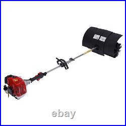52CC Gas Power Hand Held Sweeper Broom Driveway Artificial Grass Clean Blower