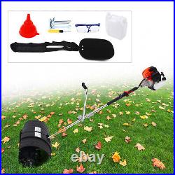 52CC Gas Power Hand-held Artificial Grass Snow Clean Sweeper Broom Driveway Turf
