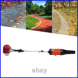 52cc Gas Power Hand Held Sweeper Broom Driveway Artificial Grass Clean + Blower