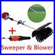 52cc Gas Power Hand Held Sweeper Broom Driveway Artificial Grass Clean With Blower