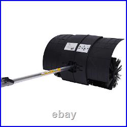 GAS POWER HAND HELD SWEEPER BROOM CLEANING DRIVEWAY TURF GRASS 52CC With Blower