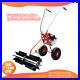 Gas Power Hand Held Sweeper Broom Driveway Turf Artificial Grass Snow Clean 43cc