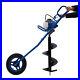 Hand Push 63CC 4HP Gas Powered Post Hole Digger Earth Auger Borer Bits and Wheel
