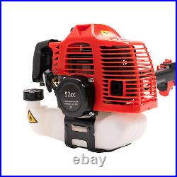 New 52cc Gas Power Hand Held Walk Behind Tractor Sweeper Broom Driveway Cleaning